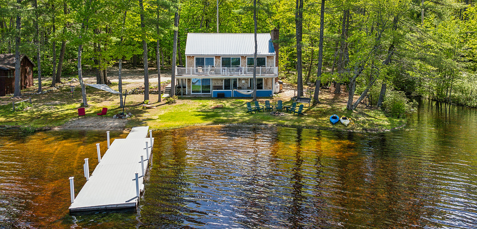 Full home access directly on Little Sebago Lake